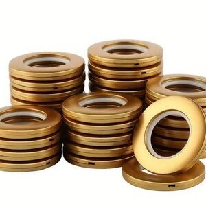 Vintage Style Curtain Grommets - Matte Golden